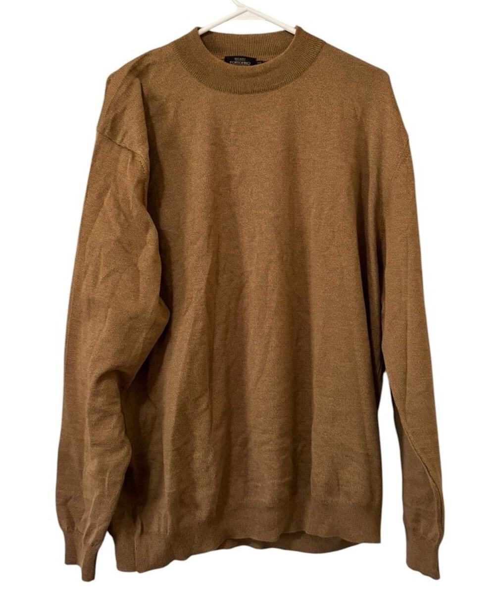 Riscatto Portofino Made In Italy Men Size XL Wool Blend Sweater Stretch Classic